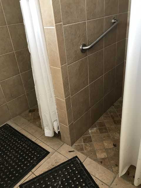 Tiled shower